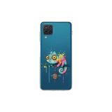 Samsung Galaxy M12 ile Uyumlu Splash Bukalemun Tasarımlı Şeffaf Silikon Kılıf