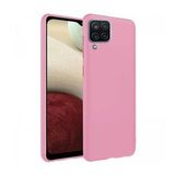 Samsung Galaxy M12 İnce Mat Silikon Kılıf Pembe