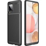 Samsung Galaxy M12 Kılıf Karbon Görünümlü Silikon Zipax-Zr-Negro
