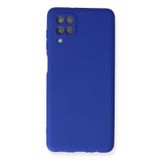 Samsung Galaxy M12 Uyumlu Kılıf Yumuşak Dokulu Premium Silikon - Lacivert