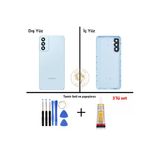Samsung Galaxy M13 4G Mavi Renk Uyumlu Arka Kapak + Tamir Seti + B7000 Yapıştırıcı Arka Cam Batarya Kapağı Pil Kapağı Lazer Kesim Back Cover Galaxy M13 Uyumlu