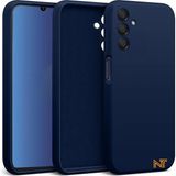 Samsung Galaxy M14 5g Kılıf Kamera Korumalı Lansman Kadife Iç Yüzeyli (Şık Tasarım) Silikon Kapak - Lacivert