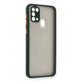 Samsung Galaxy M21 Kilif Arkasi Buzlu Montreal Silikon Kapak
