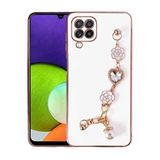 Samsung Galaxy M22 İle Uyumlu Kılıf El Tutamaçlı Kamera Korumalı Taka Silikon Kapak