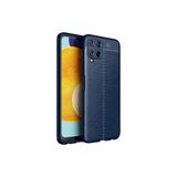 Samsung Galaxy M22 Kılıf Uzun Ömürlü ve Dayanıklı Dermiq Premium Esnek Lüks Silikon Kapak - Midnight Blue