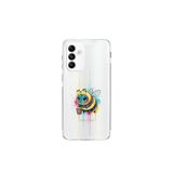 Samsung Galaxy M23 ile uyumlu Splash arı tasarımlı şeffaf silikon kılıf