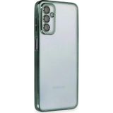 Samsung Galaxy M23 Kılıf Lensli Silikon - Yeşil-(5796)