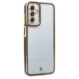 Samsung Galaxy M23 Kılıf Liva Lens Silikon - Siyah