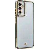 Samsung Galaxy M23 Kılıf Liva Lens Silikon - Yeşil-(5796)