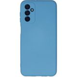 Samsung Galaxy M23 Kılıf Nano Içi Kadife Silikon - MAVI-(5796)