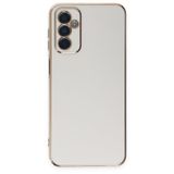 Samsung Galaxy M23 Kılıf Volet Silikon - Beyaz