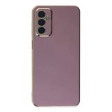 Samsung Galaxy M23 Kılıf Volet Silikon - Mor-(5796)
