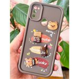 Samsung Galaxy M30S-M21 Kılıf Tasarımlı Desenli Kamera Korumalı Ayıcık Kahve Yumuşak Silikon Kapak - Galaxy M30S/M21 - Cute Coco