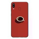 Samsung Galaxy M31 Uyumlu Sade Kahve Kupası Baskılı Silikon Kılıf