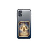 Samsung Galaxy M31s ile Uyumlu Burç Kartları Koç Tasarımlı Şeffaf Silikon Kılıf