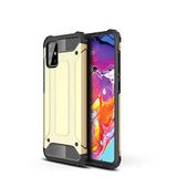 Samsung Galaxy M31S ile uyumlu Çİft Katman Koruyucu Crash Military Tank Kılıf - Gold