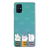 Samsung Galaxy M31s Uyumlu Kedi Patileri Baskılı Silikon Kılıf
