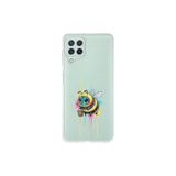 Samsung Galaxy M32 ile uyumlu Splash arı Tasarımlı Slimfit şeffaf silikon kılıf
