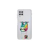 Samsung Galaxy M32 ile Uyumlu Splash Tembel Hayvan Tasarımlı Şeffaf Silikon Kılıf