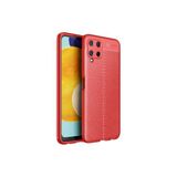 Samsung Galaxy M32 Kılıf Uzun Ömürlü ve Dayanıklı Dermiq Premium Esnek Lüks Silikon Kapak - Red