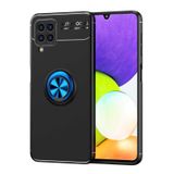 Samsung Galaxy M32 Kılıf Yüzüklü Kamera Korumalı Range Silikon Kılıf