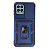 Samsung Galaxy M33 Kılıf Pars Lens Yüzüklü Silikon - Lacivert-(5796)