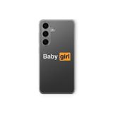 Samsung Galaxy M34 5G ile Uyumlu Baby Girl Tasarım Baskılı Şeffaf Kılıf