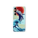 Samsung Galaxy M34 5G ile Uyumlu Balina Tasarım Baskılı Şeffaf Kılıf