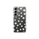 Samsung Galaxy M34 5G ile Uyumlu Çiçek Tasarım Baskılı Şeffaf Kılıf 3