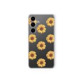 Samsung Galaxy M34 5G ile Uyumlu Çiçek Tasarım Baskılı Şeffaf Kılıf 5