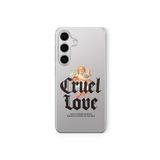 Samsung Galaxy M34 5G ile Uyumlu Cruel Love Tasarım Baskılı Şeffaf Kılıf