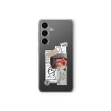 Samsung Galaxy M34 5G ile Uyumlu Cute Kolaj Tasarım Baskılı Şeffaf Kılıf