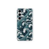 Samsung Galaxy M34 5G ile Uyumlu Dalga Tasarım Baskılı Şeffaf Kılıf