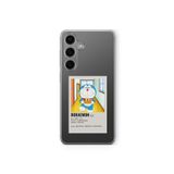 Samsung Galaxy M34 5G ile Uyumlu Doraemon Minimalist Poster Tasarım Baskılı Şeffaf Kılıf