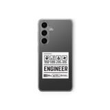 Samsung Galaxy M34 5G ile Uyumlu Engineer Tasarım Baskılı Şeffaf Kılıf