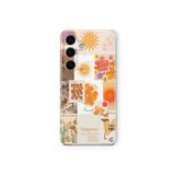 Samsung Galaxy M34 5G ile Uyumlu Golden Tasarım Baskılı Şeffaf Kılıf 1