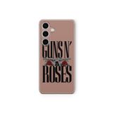Samsung Galaxy M34 5G ile Uyumlu Guns'n Roses Tasarım Baskılı Şeffaf Kılıf