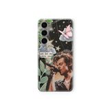 Samsung Galaxy M34 5G ile Uyumlu Harry Styles Kolaj Tasarım Baskılı Şeffaf Kılıf