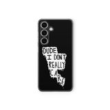 Samsung Galaxy M34 5G ile Uyumlu I Dont Care Tasarım Baskılı Şeffaf Kılıf 1