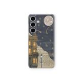 Samsung Galaxy M34 5G ile Uyumlu Lonely Nights Tasarım Baskılı Şeffaf Kılıf