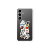 Samsung Galaxy M34 5G ile Uyumlu New York Ticket Tasarım Baskılı Şeffaf Kılıf
