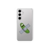 Samsung Galaxy M34 5G ile Uyumlu Pickle Rick Tasarım Baskılı Şeffaf Kılıf