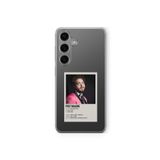 Samsung Galaxy M34 5G ile Uyumlu Post Malone Minimalist Poster Tasarım Baskılı Şeffaf Kılıf