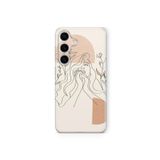 Samsung Galaxy M34 5G ile Uyumlu Sanatsal Desen Tasarım Baskılı Şeffaf Kılıf 4