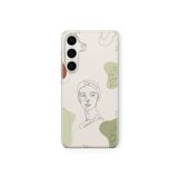Samsung Galaxy M34 5G ile Uyumlu Sanatsal Desen Tasarım Baskılı Şeffaf Kılıf 5