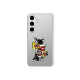 Samsung Galaxy M34 5G ile Uyumlu Sanatsal Pop Art Kolaj Tasarım Baskılı Şeffaf Kılıf