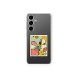 Samsung Galaxy M34 5G ile Uyumlu Seamless Patern Tasarım Baskılı Şeffaf Kılıf