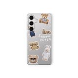 Samsung Galaxy M34 5G ile Uyumlu Soo Cute Tasarım Baskılı Şeffaf Kılıf