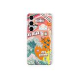 Samsung Galaxy M34 5G ile Uyumlu Stay Grateful Tasarım Baskılı Şeffaf Kılıf