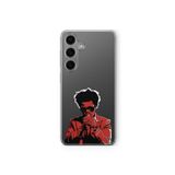 Samsung Galaxy M34 5G ile Uyumlu The Weeknd Tasarım Baskılı Şeffaf Kılıf